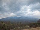 厚い雲と八ヶ岳