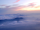 雲海と山脈