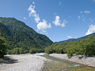 梓川と青空