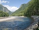 梓川と山