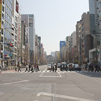 秋葉原の横断歩道