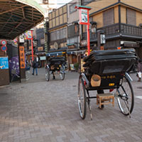 ２台の人力車