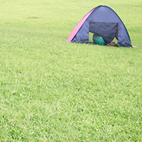 草原のテント
