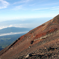 富士山の赤土